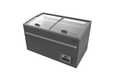 Supermarkt-Tiefkühltruhe 530 L mit Glas-Schiebedeckel / Combisteel