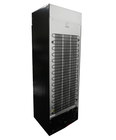 Kühlschrank 1 Glastür Schwarz 400 Liter