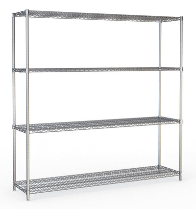 Kühlzellenregal / 4 Ebenen / Chrom / 1800 × 450 × 1800 mm / Combisteel