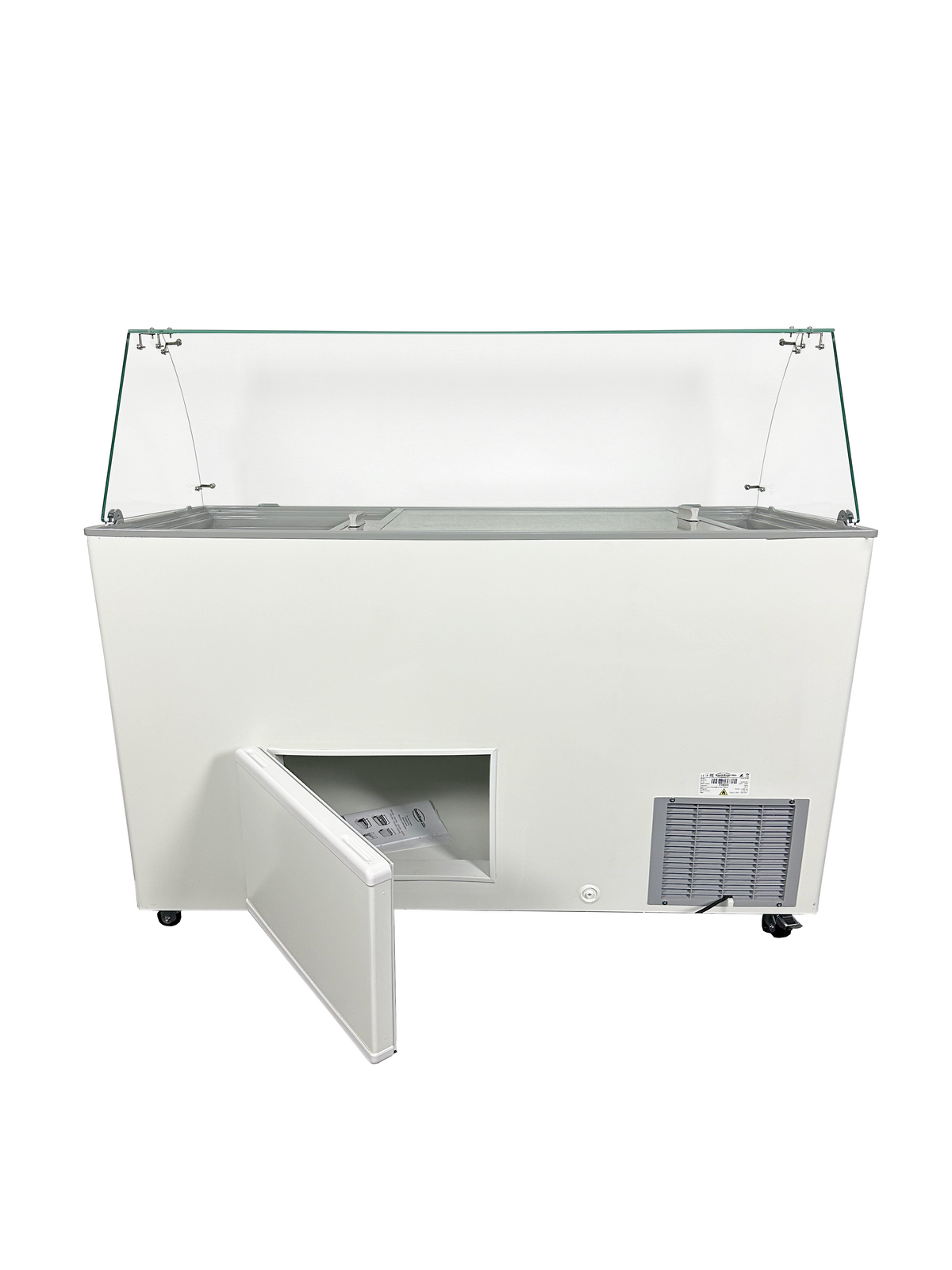Speiseeisvitrine 10 x 5 L / Weiß / Combisteel