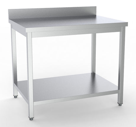 Arbeitstisch mit Grundboden und Aufkantung 1200 × 700 mm von Combisteel