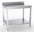 Arbeitstisch mit Grundboden und Aufkantung 800 × 700 mm von Combisteel