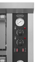 Elektrischer Combisteel Pizzaofen mit 2 Backkammern für 2 × 6 Pizzen Ø 33 cm