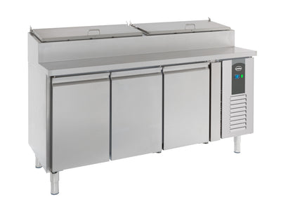 Saladette / 3 Türen / 8x 1/3 GN / Combisteel