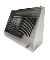 Wandhaube / mit Motor / 1200 × 900 × 450 mm / Combisteel