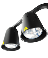 Tisch-Wärmelampe / 2 Lampen / Schwarz / 0,5 kW / 230 V / Combisteel