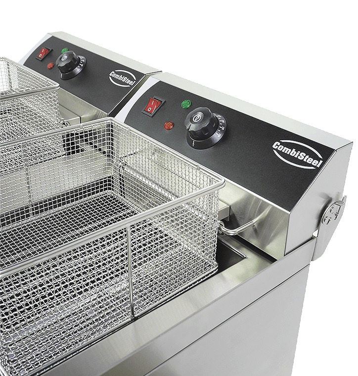 Elektrische Tischfritteuse 2 × 10 L / Combisteel