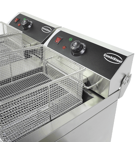 Elektrische Tischfritteuse 2 × 10 L / Combisteel