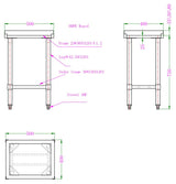 Polyethylen-Hackblock 50 mm Stärke von Combisteel – Detailansicht