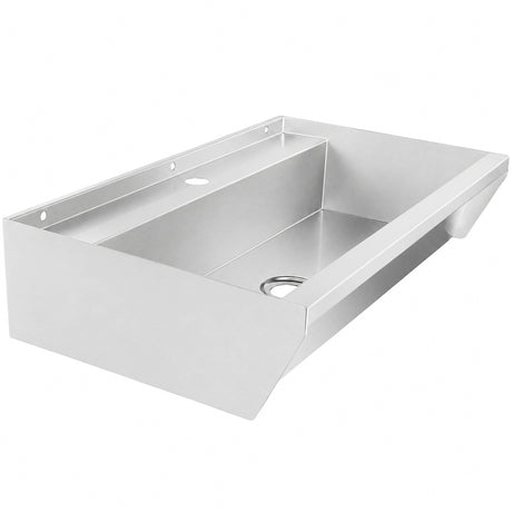 Edelstahl-Handwaschbecken / 600 × 360 × 135 mm / 1 Armaturplatz / Combisteel
