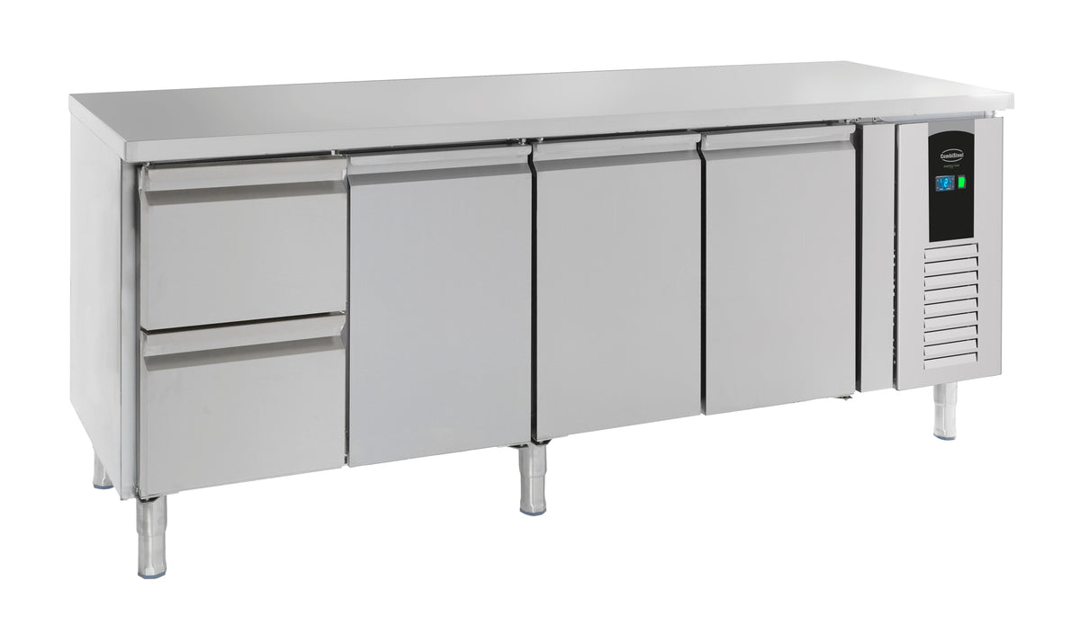 Kühltisch / 700 Serie / Energy Line / 3 Türen + 2 Schubladen / 393 L / Combisteel