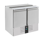 Saladette / 2 Türen / 2,5x 1/1 GN / 230 L netto / Combisteel