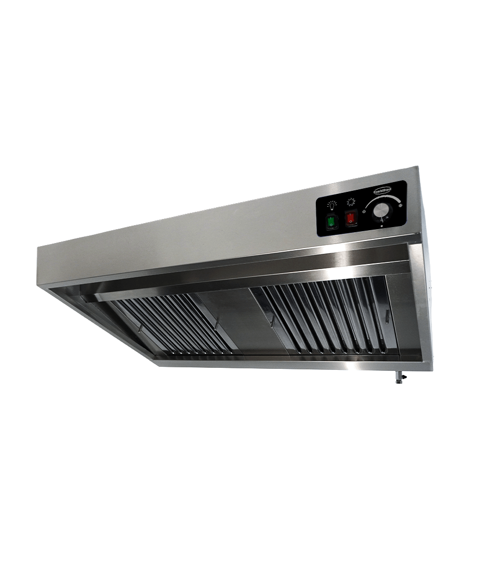 Wandhaube / mit Motor / 1200 × 900 × 450 mm / Combisteel