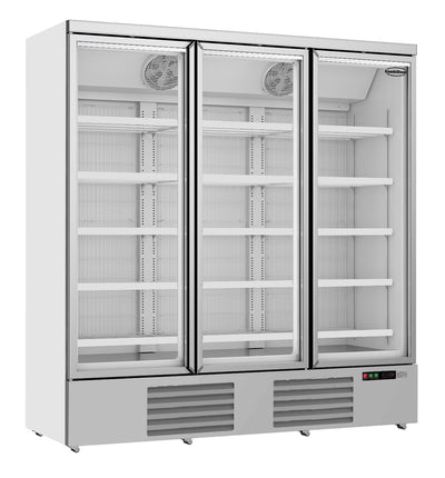 Tiefkühlschrank 3 Glastüren Weiß JDE-1530F