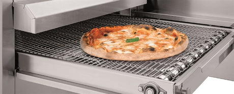 Durchlauf-Pizzaofen / Band 400 mm / 7,8 kW / 1365 × 1005 × 465 mm / Combisteel