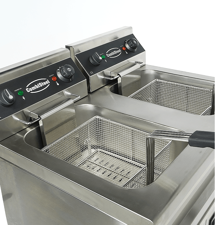 Elektrische Standfritteuse / 2 × 9 L / 2 × 3,3 kW / 230 V / Combisteel