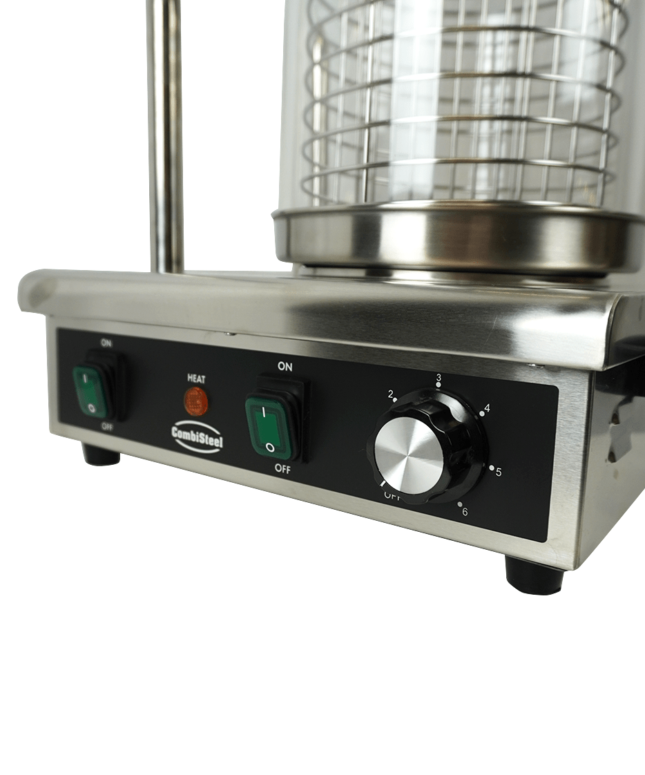 Hot-Dog-Wärmer / mit 2 Brotwärmern / 0.5 kW / 387 × 300 × 395 mm / Combisteel