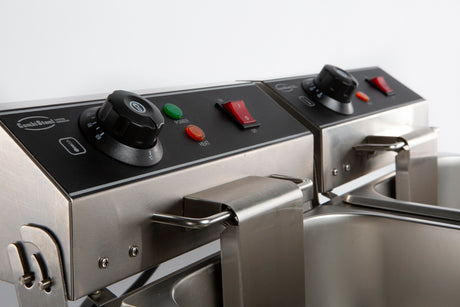 Elektrische Tischfritteuse 2 × 6 L / Combisteel