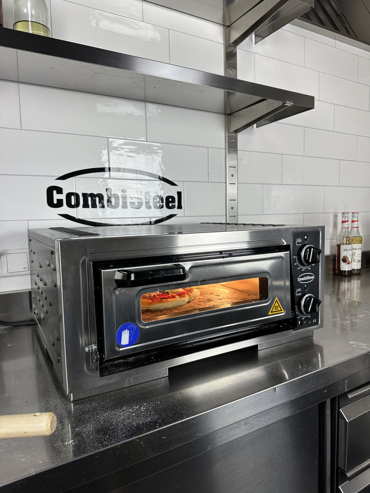 Elektrischer Combisteel Pizzaofen für 1 Pizza Ø 39 cm