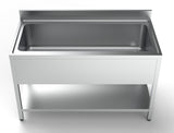 Spültisch mit großem Becken / 1400 × 700 mm / Combisteel