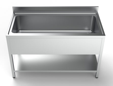 Spültisch mit großem Becken / 1400 × 700 mm / Combisteel