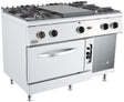 Glühplattenherd Base 700 mit 4 Brennern und Gasbackofen von Combisteel