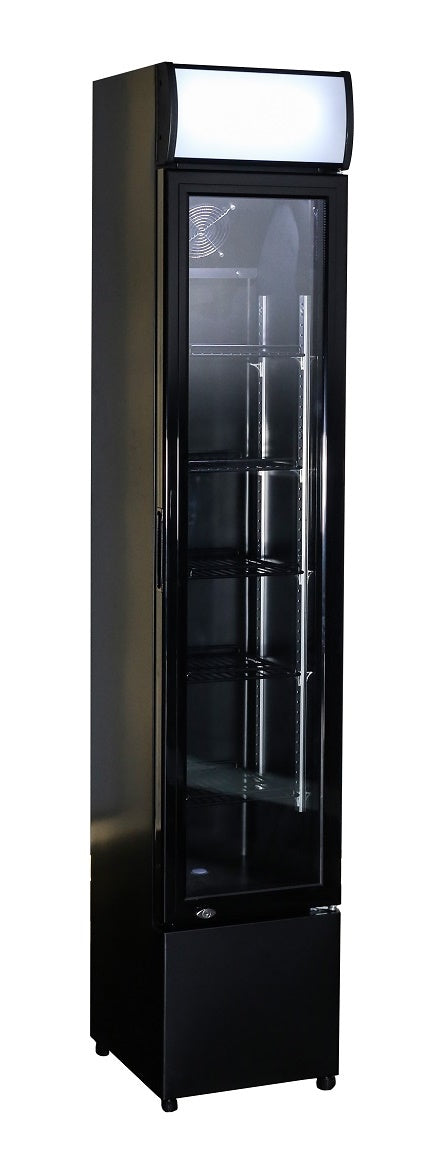 Slim Getränkekühlschrank 1 Glastür 105L