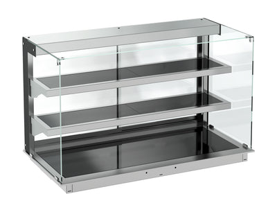 Einbauwärmevitrine / keramisch / eckig / 3/1 GN / 1115 × 720 × 924 mm / Combisteel