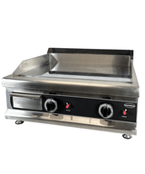 Gas-Grillplatte / Chrom glatt / 800 mm / 6 kW / Combisteel – professionelle Gas-Grillplatte für Gastronomie