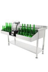 Cocktail-Bar-Station / 1600 mm / mit Spülbecken / Combisteel