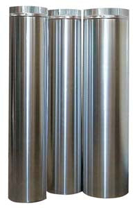 Lüftungsrohr / rund / Ø 450 mm / 1000 mm / Aluminium / Combisteel