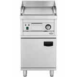Elektrische Grillplatte ENTRY 700 / Chrom glatt / 400 mm / 2,7 kW / 230 V / Freistehend / Combisteel – elektrische Grillplatte für Gastronomie