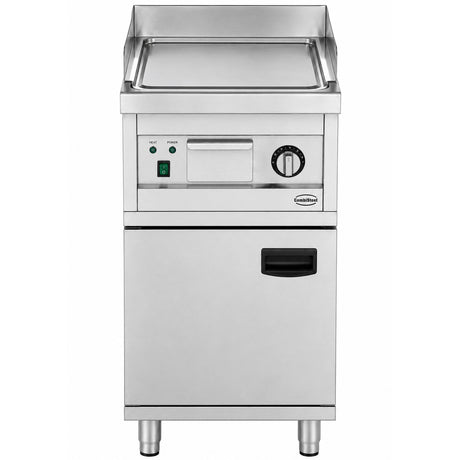 Elektrische Grillplatte ENTRY 700 / Chrom glatt / 400 mm / 2,7 kW / 230 V / Freistehend / Combisteel – elektrische Grillplatte für Gastronomie