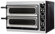 Elektrischer Combisteel Pizzaofen mit 2 Backkammern und Sichtfenstern für 2 × 1 Pizza Ø 32 cm