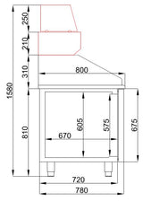 Pizzatisch / 3 Türen / 615 L / Combisteel