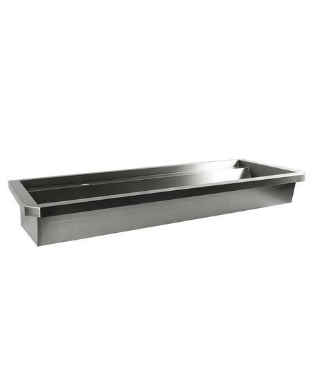 Edelstahl-Handwaschbecken / 1200 mm breit / 2 Armaturplätze / Combisteel