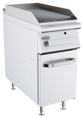 Gas-Wassergrill BASE 900 / 400 mm / 11 kW / Freistehend / Combisteel – Wassergrill für professionelle Gastronomie