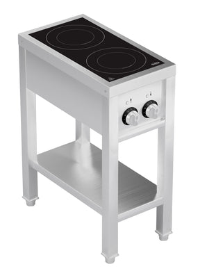 Induktionsherd mit 2 Zonen und offenem Unterbau von Combisteel