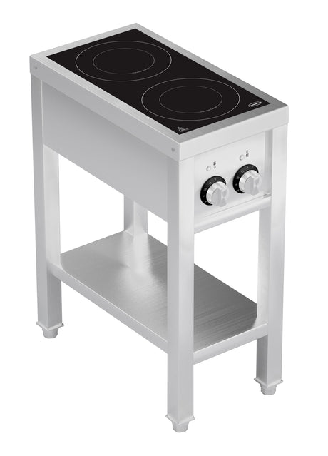 Induktionsherd mit 2 Zonen und offenem Unterbau von Combisteel
