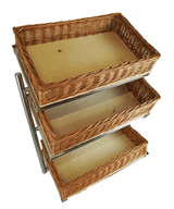 Brotkorb-Etagere 3-stufig breites Modell – Detailansicht 11