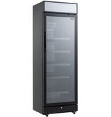 Kühlschrank 1 Glastür Schwarz 400 Liter
