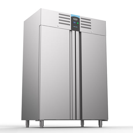 Gewerbetiefkühlschrank Edelstahl 1200 L 2 Türen
