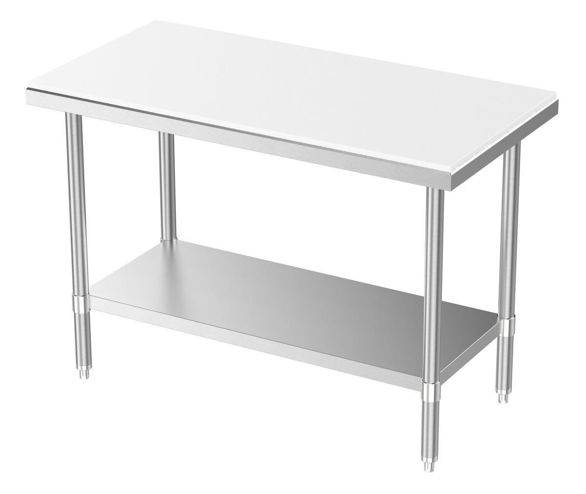 Arbeitstisch mit Grundboden und Anschnittfläche 700 × 700 mm von Combisteel