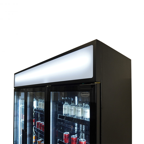 3 Cam Kapılı İçecek Soğutucusu Siyah FCU-1200 BL
