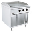 Elektrische Grillplatte BASE 900 / Chrom glatt / 800 mm / 12 kW / 400 V / Freistehend / Combisteel – elektrische Grillplatte für Gastronomie
