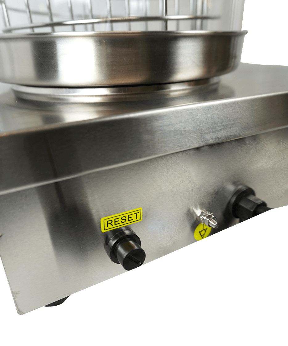 Hot-Dog-Wärmer / mit 2 Brotwärmern / 0.5 kW / 387 × 300 × 395 mm / Combisteel