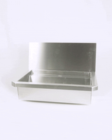 Edelstahl-Handwaschbecken / 600 mm breit / 1 Armaturplatz / Combisteel