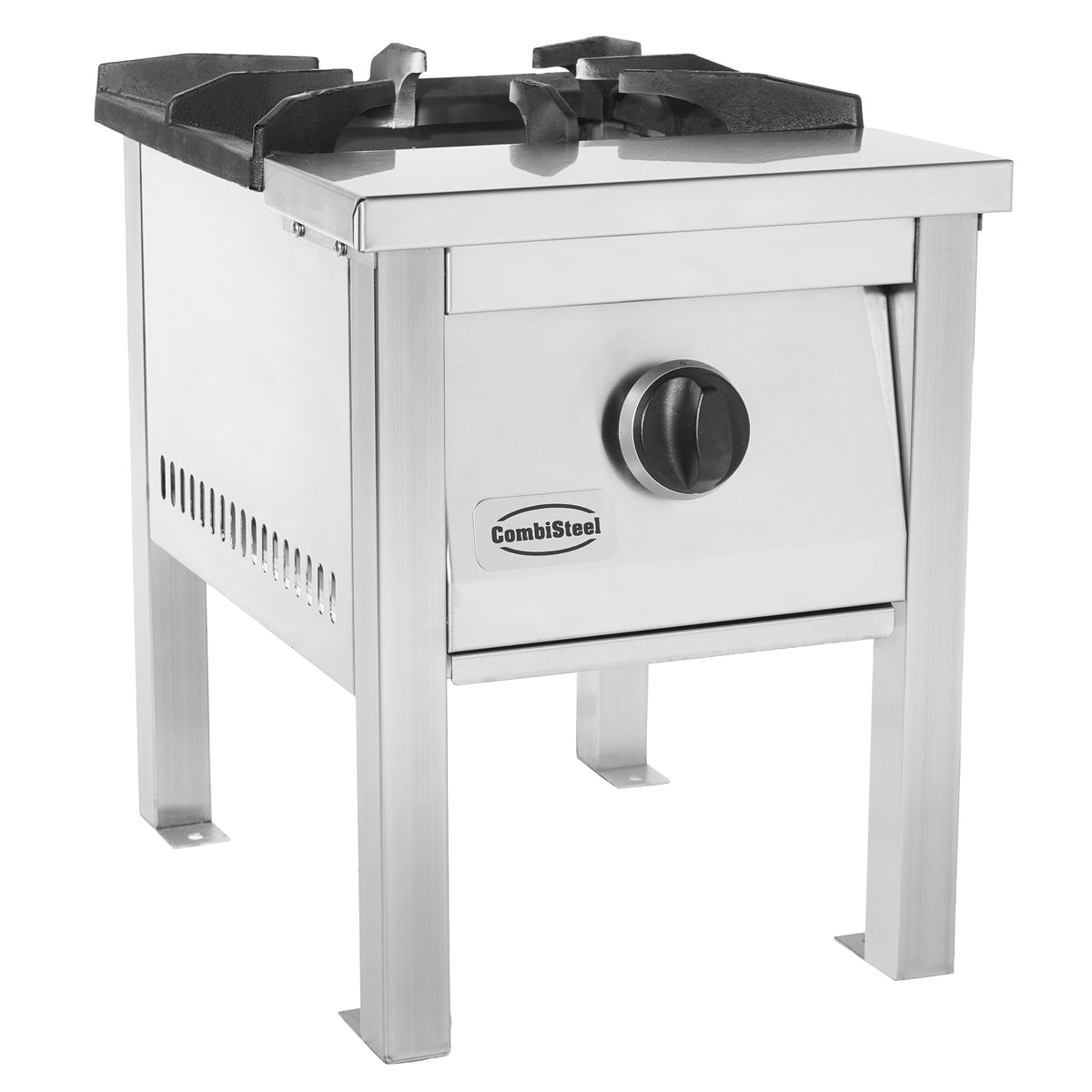 Gas-Hockerkocher / 12 kW / 1 Brenner / 400 mm / Combisteel – professioneller Hockerkocher für Gastronomie