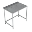 Arbeitstisch mit integrierter Tropfschale 1000 × 650 mm von Combisteel