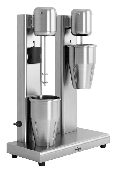 Milchshaker / 2 ×  1L L / 2 Geschwindigkeiten / 360 × 170 × 512 mm / Combisteel
